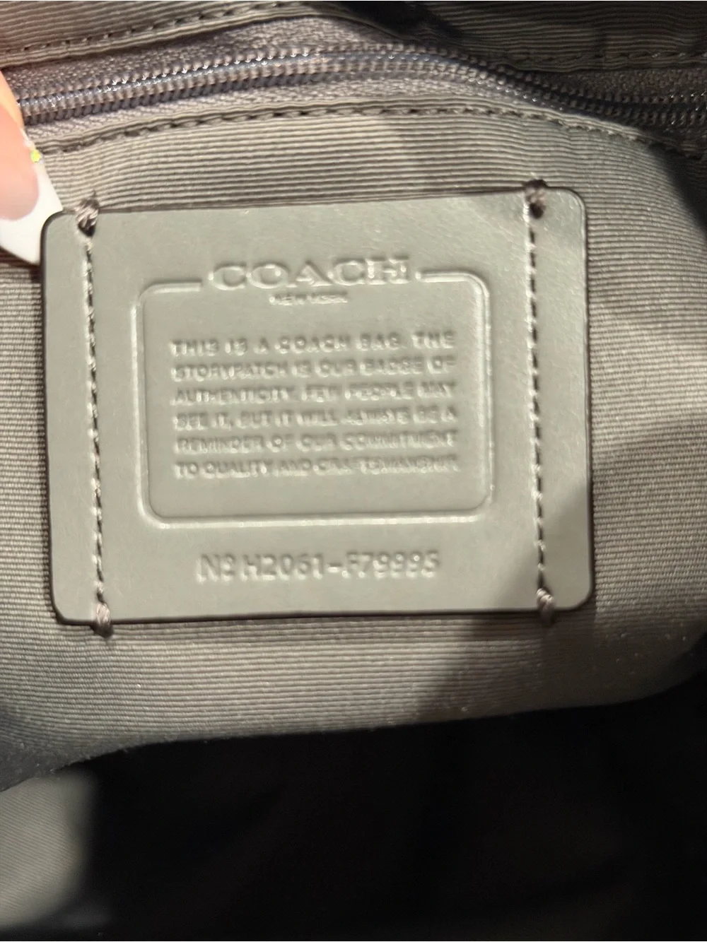 Coach F79995 Marlon Hobo Heather Gray Leather/Suede 2/Way Shoulder Bag